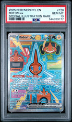 2025 Pokemon Mega Evolution Phantasmal Flames Special Illustration Rare Rotom Ex #126 PSA 10
