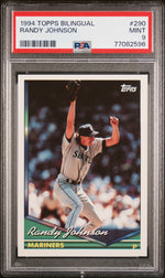 1994 Topps Bilingual Randy Johnson #290 PSA 9