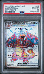 2023 Pokemon Scarlet and Violet Ruler of the Black Flame Japanese Super Rare Charizard Ex #125 PSA 10