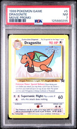 1999 Pokemon Wizards of the Coast Black Star Promo First Movie Dragonite #5 PSA 7