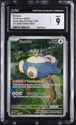 2023 Black Star Promos #051 Snorlax 151 Elite Trainer Box CGC 9