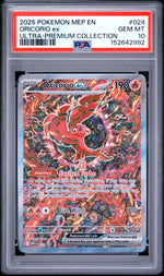 2025 Pokemon Mega Evolution Mega Charizard X Ex Black Star Promo Ultra Premium Collection Oricorio Ex #024 PSA 10