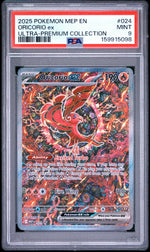 2025 Pokemon Mega Evolution Mega Charizard X Ex Black Star Promo Ultra Premium Collection Oricorio Ex #024 PSA 9