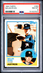 1983 Topps Nolan Ryan #360 PSA 8