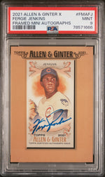 2021 Topps Allen & Ginter X Framed Mini Autographs Fergie Jenkins #FMAFJ PSA 9
