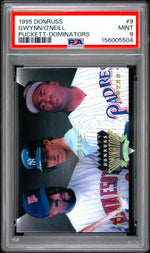 1995 Donruss Dominators Gwynn/O'Neill/Puckett #9 PSA 9