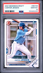 2021 Bowman Draft Carter Jensen #BD106 PSA 10