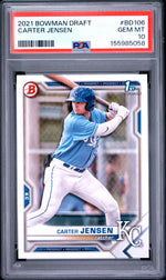 2021 Bowman Draft Carter Jensen #BD106 PSA 10