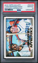 2019 Topps Gallery Master & Apprentice Manny Machado/Tony Gwynn #MAGM PSA 10