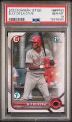 2022 Bowman 1st Edition Elly De La Cruz #BPPF50 /55 PSA 10