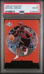 1998 Upper Deck Ovation Michael Jordan #7 PSA 8