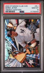 2022 Stadium Club Chrome Trophy Hunters Derek Jeter #RL1 PSA 10