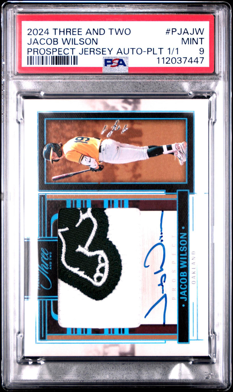 2024 Three and Two Jacob Wilson Prospect Jersey Auto 1/1 #PJA-JW PSA 9