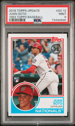 2018 Topps Update '83 35th Anniversary Juan Soto #8312 PSA 9
