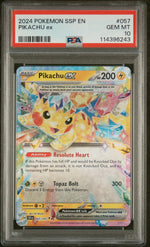 2024 Pokemon Scarlet and Violet Surging Sparks Pikachu Ex #057 PSA 10