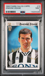1996 Panini Calcio Coppe Zinedine Zidane #15 PSA 9