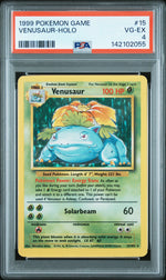 1999 Pokemon Base Set Holo Venusaur #15 PSA 4