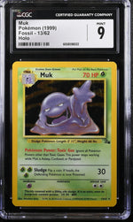 1999 Pokemon #13/62 Muk Fossil CGC 9