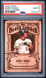 2026 Topps Heavy Lumber Barry Bonds #13 PSA 10