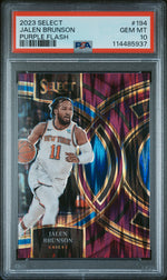 2023 Panini Select Purple Flash Jalen Brunson #194 /175 PSA 10