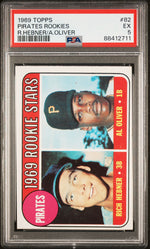 1969 Topps Al Oliver/Rich Hebner #82 PSA 5