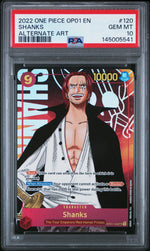 2022 One Piece Card Game Shanks #120 Alternate Art PSA 10