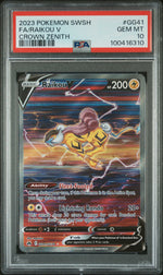 2023 Pokemon Sword and Shield Crown Zenith Galarian Gallery Raikou V #GG41 PSA 10