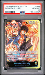 2024 One Piece ST13 Monkey D. Luffy #003 PSA 10