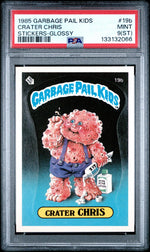 1985 Garbage Pail Kids Uk Minis Crater Chris #19b PSA 9