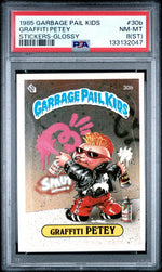 1985 Garbage Pail Kids Graffiti Petey #30b PSA 8