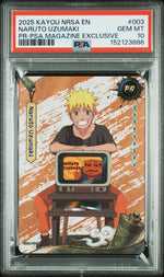 2025 Kayou Naruto Smriti Collectible Card Heaven Scroll Series 1 Promo Psa Exclusive Naruto Uzumaki #NRSAPR003 PSA 10