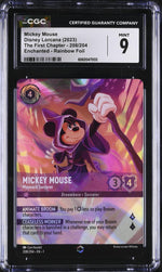 2023 Disney Lorcana #208/204 Mickey Mouse Enchanted CGC 9