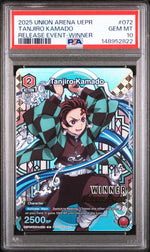 2025 Union Arena Uepr-Promos Release Event-Winner Tanjiro Kamado #072 PSA 10