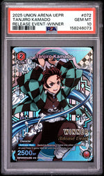 2025 Union Arena TCG Demon Slayer Kimetsu No Yaiba Release Event Tanjiro Kamado #UEPRKMY1072 PSA 10