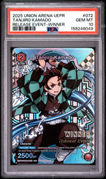 2025 Union Arena TCG Demon Slayer Kimetsu No Yaiba Release Event Tanjiro Kamado #UEPRKMY1072 PSA 10