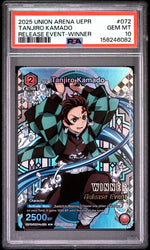 2025 Union Arena TCG Demon Slayer Kimetsu No Yaiba Release Event Tanjiro Kamado #UEPRKMY1072 PSA 10