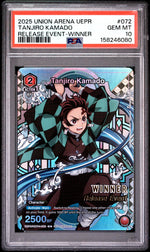 2025 Union Arena TCG Demon Slayer Kimetsu No Yaiba Release Event Tanjiro Kamado #UEPRKMY1072 PSA 10