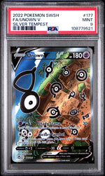 2022 Pokemon Sword and Shield Silver Tempest Unown V #177 PSA 9