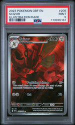 2023 Pokemon Scarlet and Violet Obsidian Flames Illustration Rare Scizor #205 /197 PSA 9
