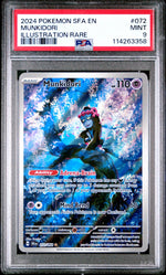 2024 Pokemon Scarlet and Violet Shrouded Fable Illustration Rare Munkidori #72 PSA 9