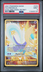 2021 Pokemon Sword and Shield Evolving Skies Secret Rare Cresselia #228 PSA 9