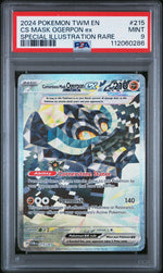 2024 Pokemon Twilight Masquerade Special Illustration Rare Cornerstone Mask Ogerpon Ex #215 PSA 9
