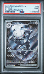 2025 Pokemon Mega Evolution Illustration Rare Steelix #150 PSA 9