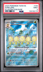 2024 Pokemon Twilight Masquerade Illustration Rare Sunflora #169 PSA 9