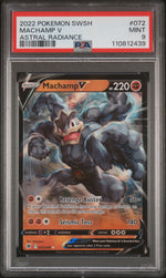 2022 Pokemon Sword and Shield Astral Radiance Machamp V #72 PSA 9