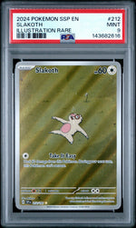 2024 Pokemon Scarlet and Violet Surging Sparks Illustration Rare Slakoth #212 PSA 9