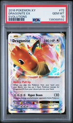 2016 Pokemon XY Evolutions Dragonite Ex #72 PSA 10
