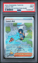 2024 Pokemon Scarlet and Violet Twilight Masquerade Special Illustration Rare Lana's Aid #219 PSA 9