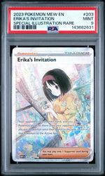2023 Pokemon Scarlet and Violet 151 Special Illustration Rare Erika's Invitation #203 PSA 9