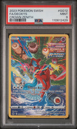2023 Pokemon Sword and Shield Crown Zenith Galarian Gallery Deoxys #GG12 PSA 9